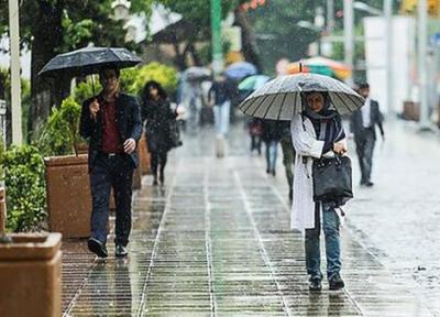 بارش باران در 12 استان و کاهش دما تا 6 درجه در 13 استان