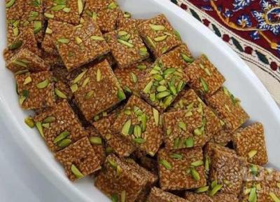 تهیه سوهان کنجدی با سه قلم مواد